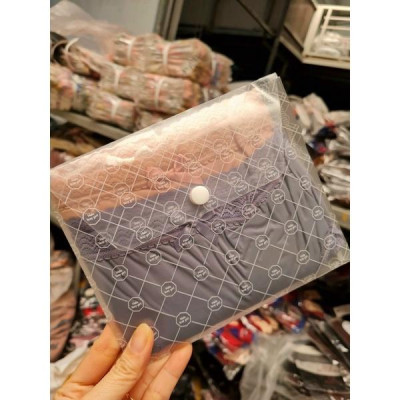 Quần lót nữ set túi 3 quần trơn cotton thun viền ren