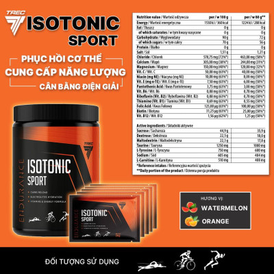 TREC ISOTONIC SPORT 400g (Nhiều Vị) - Bổ Sung Năng Lượng, Điện Giải - TREC Nutrition