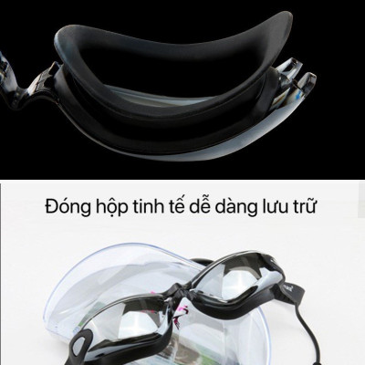 kính bơi người lớn mắt tráng gương YUKE - E770, chống tia UV400, chống nước, chống mờ(Tặng Kèm Hộp)
