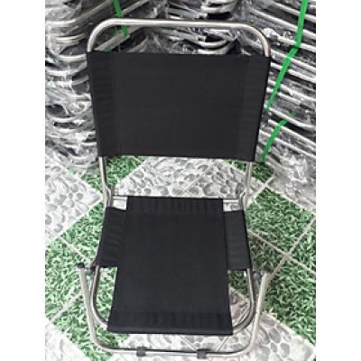 GHẾ XẾP INOX VẢI DÙ cho quán Trà Chanh, Cafe, vỉa hè, Câu Cá