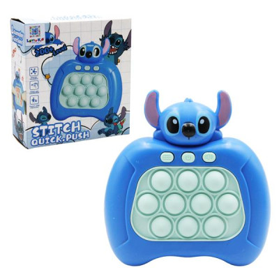 Máy Chơi Game Pop It 200 Cấp Độ Stitch - HP13 - Màu Xanh Dương