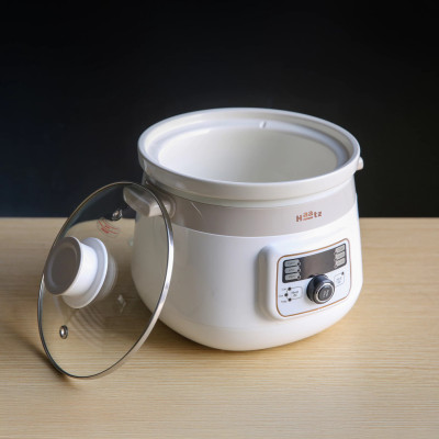 Nồi nấu chậm lòng gốm Hàn Quốc CIM361 dung tích 3L công suất 1000W kho cá, nấu cháo, hầm xương - Hàng chính hãng