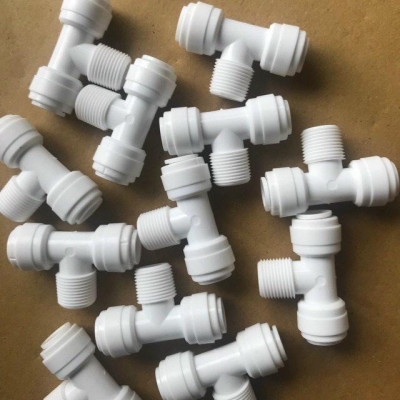 Tê cân ren 17 ra hai dây 10mm (3/8