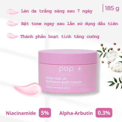 Kem Dưỡng Thể Trắng Da Nâng Tone Tăng Cường POP