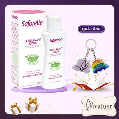 Dung Dịch Vệ Sinh SAFORELLE Gentle Cleansing Care (100ml) + Tặng 1 Móc Khóa Nhựa 2 Mặt