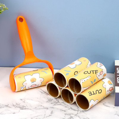 Bộ Cây Lăn Bụi Tặng Kèm 6 Lõi Thay Thế Giúp Vệ Sinh Chăn Gối Quần Áo, Lông Mèo, Lông Chó Giao Màu Ngẫu Nhiên