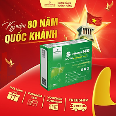 Viên uống Silymarin 140 hỗ trợ giải độc, bảo vệ và tăng cường chức năng gan (30 viên) - Nutramed