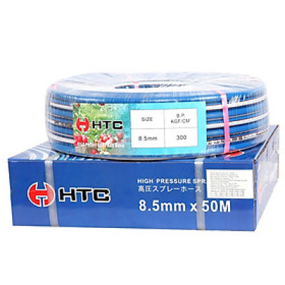 [Freeship] Dây phun xịt áp lực cao  loại 50M 3 lớp từ chất liệu nhựa PVC,áp lực  tối đa 300 bar,ĐK 8.5X14mm,HTC50M-8.5