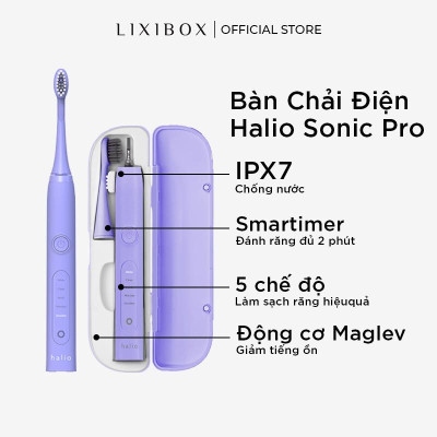 Bàn Chải Điện Halio Sonic Whitening Toothbrush Pro