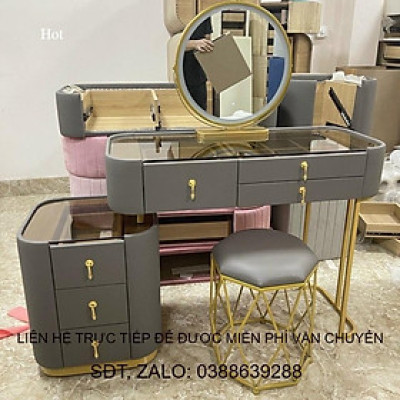 Bàn phấn , bàn trang điểm mặt kính