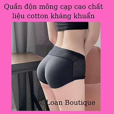 Quần độn môngQuần lót độn mông cạp cao chất cotton lạnh thông hơi,kháng khuẩn