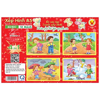 Xếp hình A5 - Xuân Hạ Thu Đông (4 Trong 1) A5-037