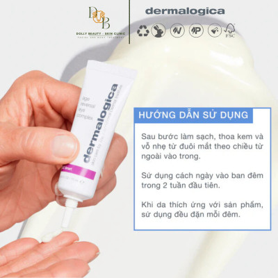 Kem mắt Age Reversal Eye Complex chứa Retinol giảm thiểu nếp nhăn & vết chân chim của Dermalogica - Dolly Beauty