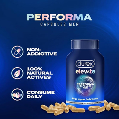 Viên Uống Tăng Cường Sinh Lực Cho Nam Giới Durex Elevate Performa