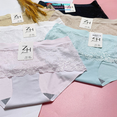 Quần lót nữ su đúc phối ren ZH Forever 839 freesize L , lưng cao vừa, co giản mặc thoải mái