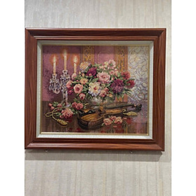 Tranh thêu thành phẩm đã đóng khung 