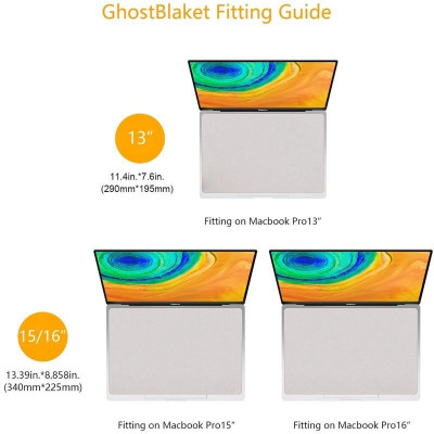 Vải Microfiber Vệ Sinh Màn Hình Và Chống Bụi Cho Bàn Phím Macbook Air/ Pro 13", 15", 14