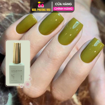 Sơn Gel Lẻ Màu Xanh Bơ XEIJAYI Popular Color Làm Nail, Sơn Xanh Mùa Hè Cao Cấp Chai 15ml Cỏ Úa Bền Màu Nữ Women