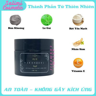 Lột Mụn Bùn Khoáng Quyên Lara 50g, Lột Mụn Cám, Mụn Đầu Đen, Làm Sạch Mụn, Se Khít Lỗ Chân Lông