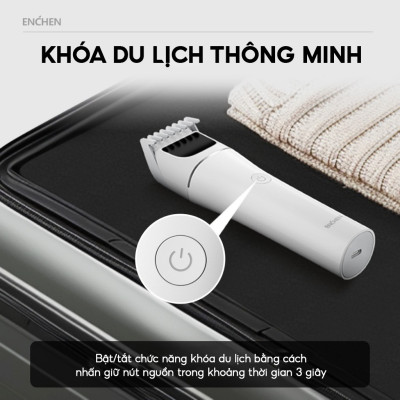 Tông đơ cắt tóc Enchen Boost 2 đâu cắt gốm 2 chế độ cạo, độ ồn thấp, pin đến 120 phút - Hàng chính hãng