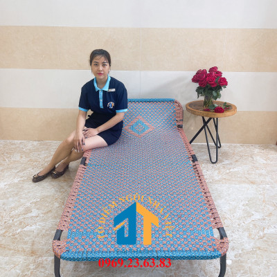 Giường xếp dây Đài Loan khung sắt Đại Thành 