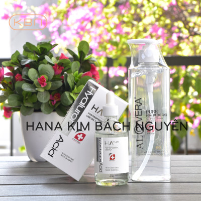 Combo Siêu Cấp Ẩm HA Plus 100ml Và Gel Lô Hội Aloevera Tặng 50g Mặt Nạ Dẻo (Hàng Chính Hãng)