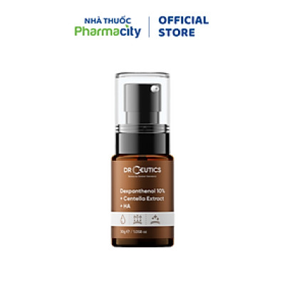 DrCeutics Serum Cấp Ẩm Hỗ Trợ Làm Dịu, Phục Hồi Da Depanthenol 10%+ Centella Extract+ HA (30g/Chai)