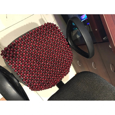 Miếng đệm lót ghế hạt tròn gỗ hương cao cấp 45x45 cm - Hàng chính hãng (Giao màu ngẫu nhiên)