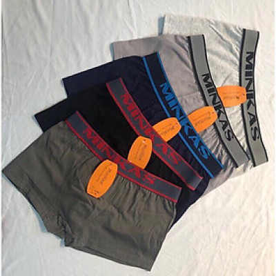 Sét  05 Quần lót nam thun coton dạng đùi hàng cao cấp thoáng mát Từ 40kg đến 75kg( màu ngẫu nhiên)