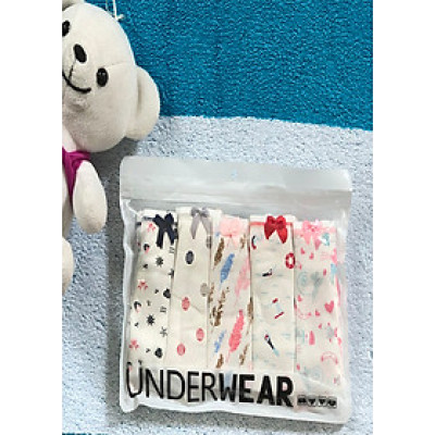 SET 5 QUẦN LÓT NỮ KUTE IN HÌNH NGHỘ NGHĨNH, SIÊU YÊU QL2405