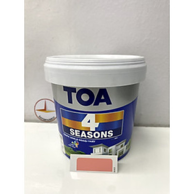 Sơn phào chỉ trong và ngoài nhà Toa 4 Seasons Tropic Shield màu hồng cam C- 8063_1L