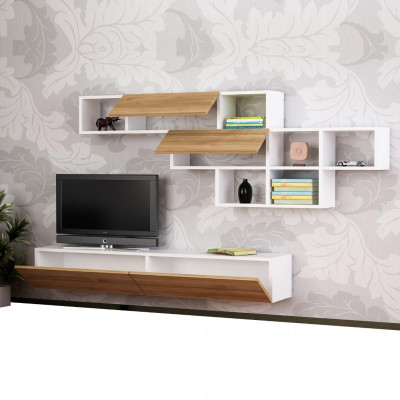 Kệ tivi phòng khách treo tường SMLIFE Tasmasuki