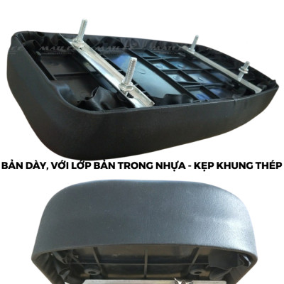 Đệm Ngồi Sau Xe Đạp Địa Hình DG-2120 Lớp đệm trong dày 3 cm, đệm mềm da PU (kích thước 37x17cm), Siết bằng Khung Thép, chống nước - Mai Lee