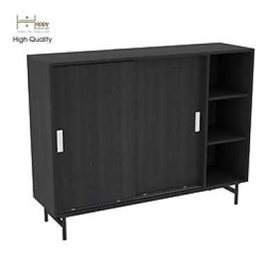 [Happy Home Furniture] LUCA, Tủ giày 2 cánh lùa - Chân sắt, 128cm x 36cm x 98cm ( DxRxC), TCL_021
