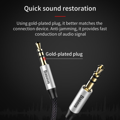 Dây cáp âm thanh Baseus Yiven Audio Cable M30 chất lượng cao AUX Audio 3.5 - Hàng chính hãng