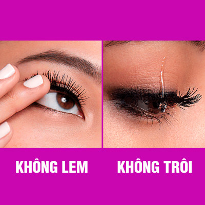 Mascara Uốn, Làm Dày và Dài Mi Tức Thì Maybelline Falsies Lash Lift không lem không trôi Waterproof 8.6ml