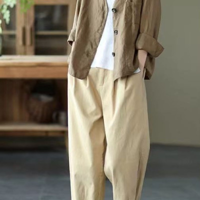 Áo Khoác Vest Blazer vải Linen cao cấp, phong cách trẻ trung công sở Haint Boutique