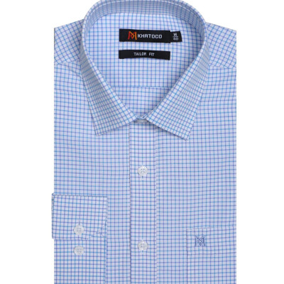 Áo sơ mi nam KHATOCO dài tay caro A1MD498T1-CNCR582-2608-D