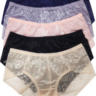 Combo 10 Quần Lót Nữ Ren Lụa Cao Cấp Sexy Siêu Đẹp Hàng Xuất LR04