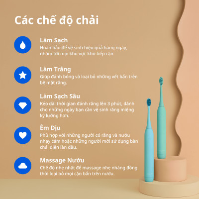 [Chính Hãng] Combo 3 Đầu Bàn Chải Điện Thay Thế Zenyum Sonic MỚI 2.0 - Công Nghệ Singapore - Đen