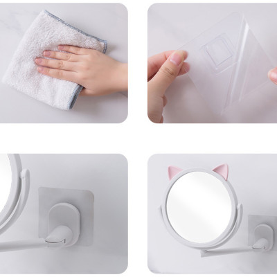 Gương tròn hình thỏ treo tường đường kính 14.5cm ( màu hồng, trắng giao ngẫu nhiên)