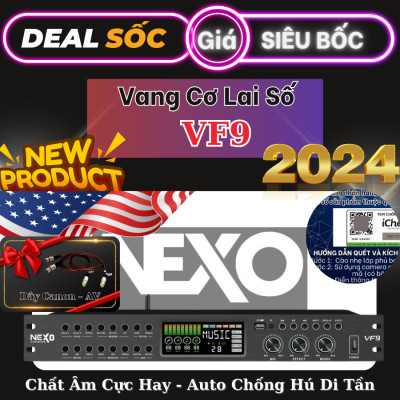 Vang Cơ Lai Số NEXO VF99 - Chống Hú Tự Động Di Tần - Tích Hợp Echo - Delay - Rerverb Siêu Hay - Hàng Nhập Khẩu