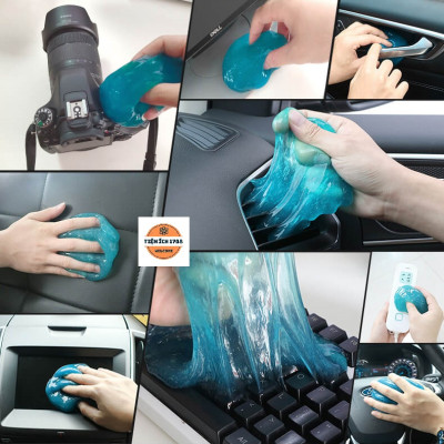 Gel làm sạch bụi bẩn bàn phím máy tính, laptop, làm sạch lọc gió ô tô có thể tái sử dụng nhiều lần - Gold - Hàng chính hãng