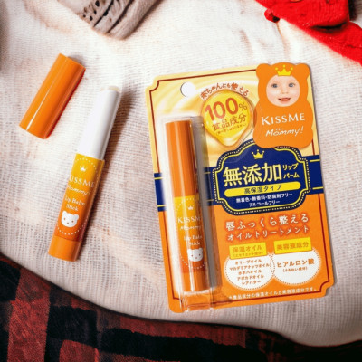 Son Dưỡng Chống Nứt Nẻ Môi Dành Cho Bé Từ 06 Tháng Tuổi Và Làn Da Nhạy Cảm Kissme Mommy Lips (2.5 G)