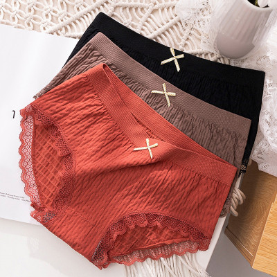 Combo 5 Quần lót nữ dệt kim cotton kháng khuẩn thoáng mát