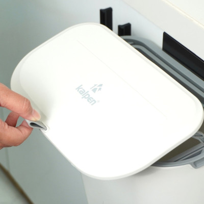 Thùng rác treo tủ bếp, dính tường có nắp đậy 10L Kalpen G1 chuẩn Đức