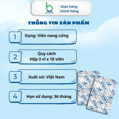 Viên Uống Bổ Thận YB Hỗ Trợ Cải Thiện Sinh Lý Nam Giới, Bổ Thận Tráng Dương - Hộp 30 viên