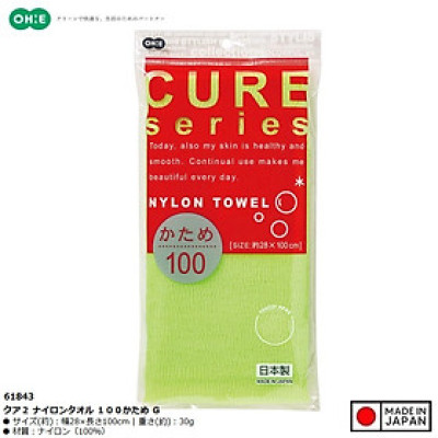 Khăn tắm tạo bọt mềm Ohe Cure Series 28x100cm - Hàng Nội Địa Nhật Bản