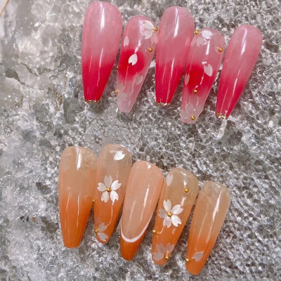 Hoa Anh Đào Trang Trí Móng, Phong Cách Nhật Hàn, Chất Liệu Sequins Lấp Lánh, 50 Bông, Làm Nail Trẻ Trung Nail Phương Miu Nữ