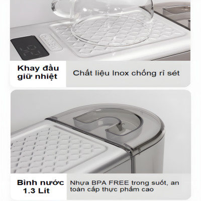 Máy pha cà phê bán tự động Espresso, Cappuccino, Latte thương hiệu Mỹ cao cấp HiBREW H10B - Hàng Nhập Khẩu